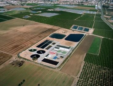 foto aérea de la EDAR San Javier