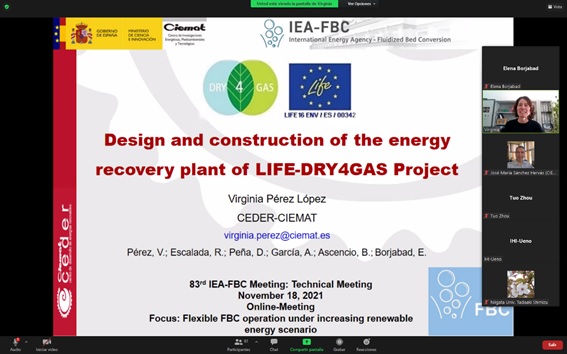Image of the meeting presentation